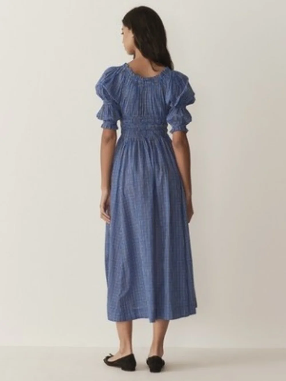 NWOT Doen Ischia in cassis check, large - Picture 4 of 10